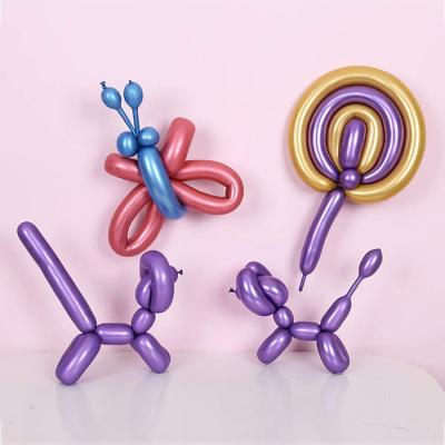 China Gift Toy Aluminum foil balloon animal Christmas party and other decorations balloons long 100 packs for sale