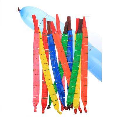 China Advertising Toy ASSORTED Color Flying Long Pipe Rocket Balloons Missile Balloons With Hand Pump for sale