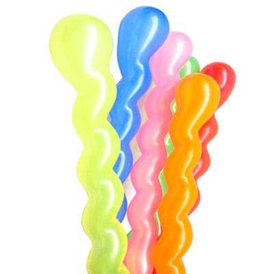 China Advertising Toy 100 Pack 42 Inch 3g Thicken Latex Long Spiral Balloons Shiny Assorted Colors For Party for sale