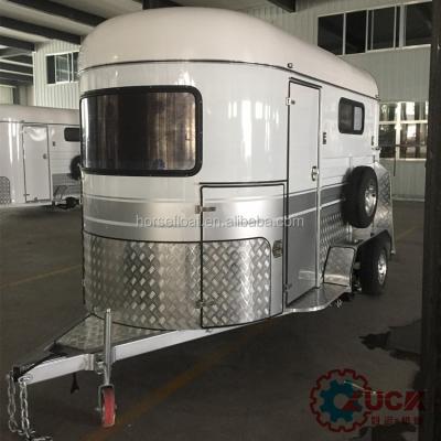 China Other Australian Trailers 2HSL-D Double Horse Trailer Horse Float Standards for sale