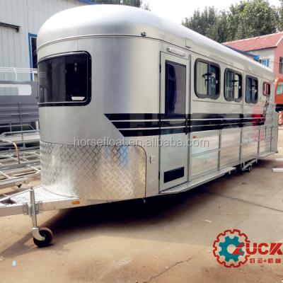 China Other Trailers 3 Horse Luxury Trailer With Fiamma Awning, Caravan Door for sale