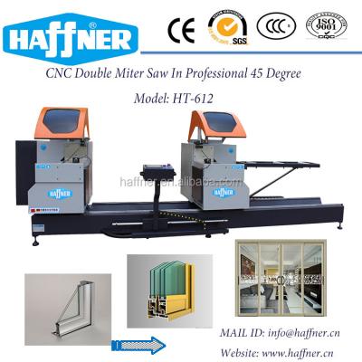 China Aluminum windoor and curtain wall application China supplier Haffner 45 degree miter saw cnc double miter saw (window door machine) for sale