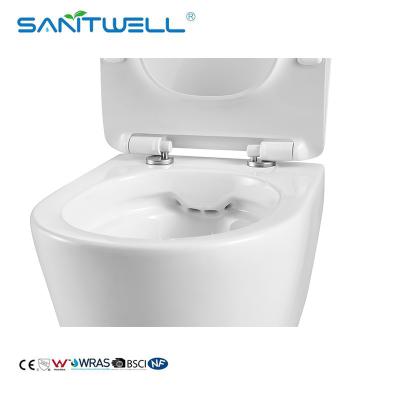중국 뜨겁게 위생 도기 제품 분사식 청소 테가 없는 빨개지는 벽을 판매하는 SWA625Luxury는 화장실 WC를 매달았습니다 판매용