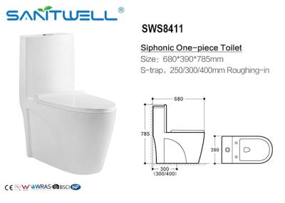 Cina Wc di Inodoro/Acqua assorbimento siphonic del wc < 0,2%, toilette di azione di Siphonic in vendita