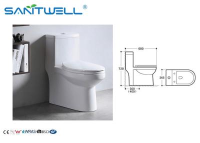 Κίνα Κεραμικό WC SWS81511, siphonic ενός κομματιού άσπρο χρώμα Siphonic τουαλετών προς πώληση