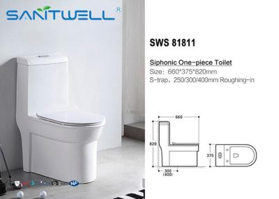 China Draagbare van de het Watermontage van Siphonic van het Enig Stuktoilet Ceramische WC Seat, Waterclosettoilet Te koop