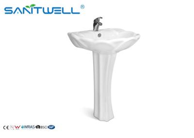 China Sanitary Ware free standing wash basin with pedestal ceramic wash bas for sale