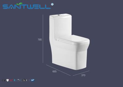 China Single Hole Single Piece Toilet  washdown dual flushing fashional sanitary ware set for sale