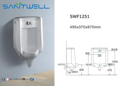 Cina Dimensione ceramica dell'orinale SWF 1251 495*370*870 millimetro di Washdown di modifica in vendita