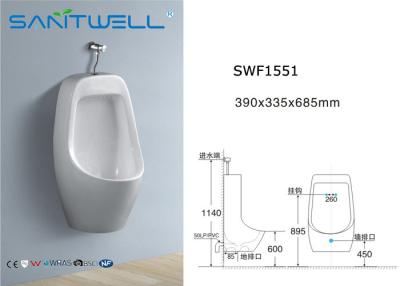 China Toiletten-Toiletten-Schüssel der hohen Temperatur an der Wand befestigte für Mann 390*335*685 Millimeter zu verkaufen