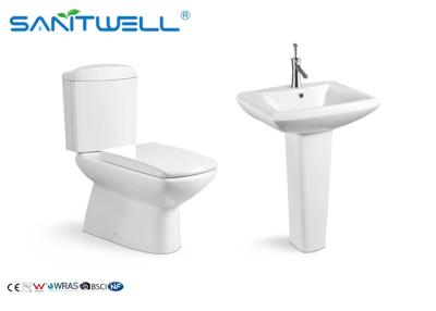 China Commode Flushing Ceramic Toilet Comfort Height 710 * 390 * 765 Mm SWC921 for sale