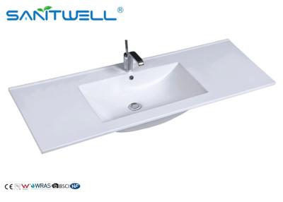 Chine Le lavabo simple en céramique de plan de travail de cuvette AB8003-120 choisissent le trou à vendre