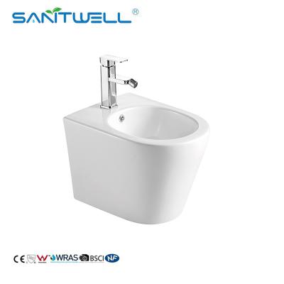 Chine Taille blanche de Hung Bidet 480*370*325 millimètre de mur de casserole de carte de travail de la salle de bains SWJ0131, bidet au plancher à vendre