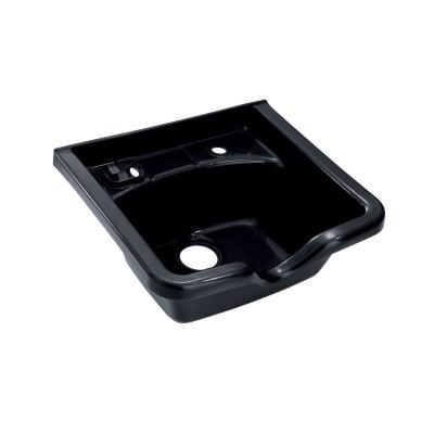 China Black Ceramic shampoo bowl wash basin for beauty for sale