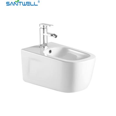 China SWJ1231 grootte van de Muurhung bidet 490*370*300 mm van badkamerswc de pan Witte, Vloer - opgezet bidet Te koop