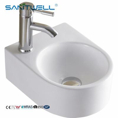 China Above Counter Basin White Color top modern lavamanos hand wash ceramic basin bathroom sink art basin for sale