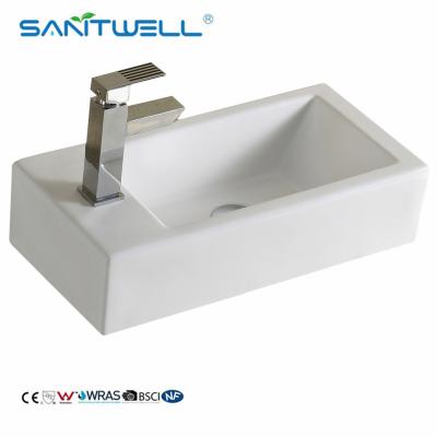 China AB8399A Modern Simple Ceramics Lavabo Above Counter Basin Bathroom Wash Hand Basin hot sale for project favorable price for sale