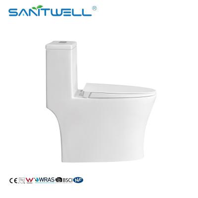 Cina Ciotola di toilette di un pezzo ceramica moderna della toilette di un pezzo ceramica senza orlo sanitaria degli articoli per il bagno SWM8609 in vendita