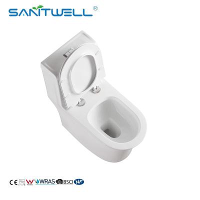 China ceramic one piece toilet Popular sanitary ware bowl for bathroom SWM8610 Rimless Ceramic One Piece Toilet for sale