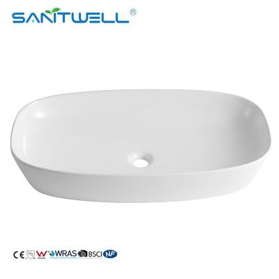 China AB8483 Chaozhou Above Counter basin Round Shape Modern Sanitary Ware Hand Wash Ceramic Basin for sale