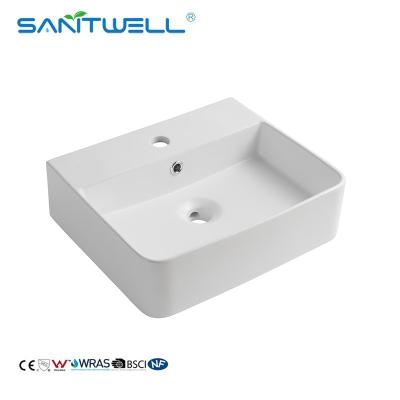 China AB8589A Export Standard Bathroom Used Ceramic Basin Wash Hand Above Counter Basin for sale