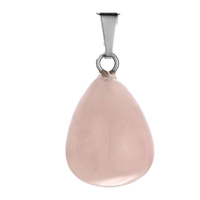 China Religious Natural Stone Pendants, Quartz Crystal Stone Pendant Water Drop Teardrop Healing Chakra Reiki Charms Volume For Women for sale