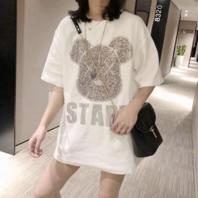 China High Quality 2022 Women's Short Sleeve Printed T-Shirt Anti-Shrink for sale