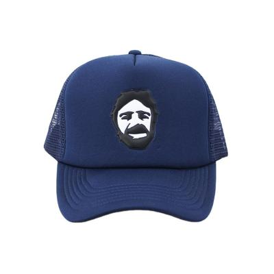 China New Fashion JOINT Navy Blue Foam /mesh Custom Trucker Hats With Patch/Label Snapback Hats for sale