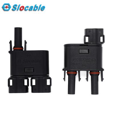 China Slocable 1500V EXPO PV System MARS DC 3way 2way Y Solar Connector 2to1 3to1 PV Connector for sale