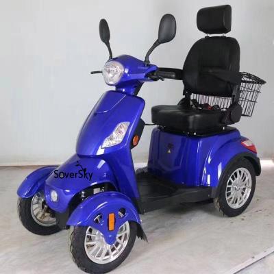 China Hot Selling Soversky 4 Wheels 2 Seat Unisex Safe Handicapped Electric Mobility Scooter For Older Use for sale