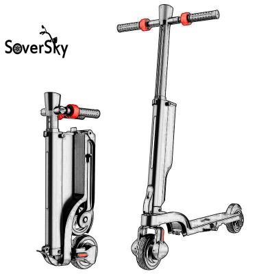 China Soversky unisex 2022 can factory electric adult hot supply folding 2 wheel 36v scooters cheap price for sale