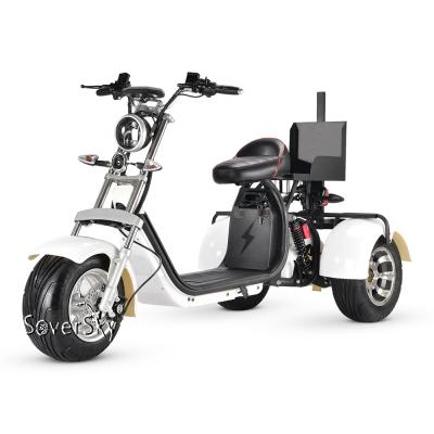 China High Quality SoverSky China Standard Manufacturer Golf Clubs Scooters 40ah 2000w Electric Golf Trolley with Golf Stand EEC citycoco adult for sale