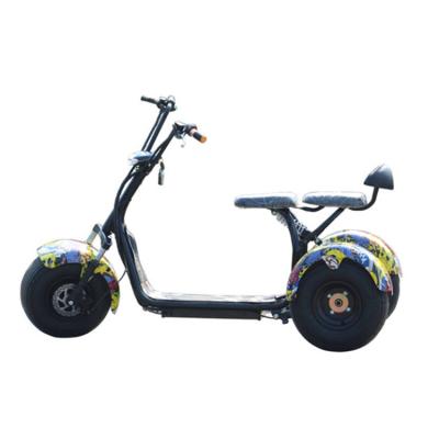 China citycoco 3 standard high quality adult tricycle big tire tricycle electric scooter 2000w three wheels for sale