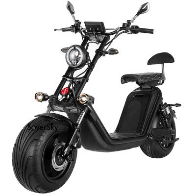 China Hot Selling SoverSky USA Warehouse 2000w 3000w Motor Citycoco 65kmh Scooters 12inch Tires LED Lights Bike 65kmh Unisex Speed ​​Electric Scooter for sale