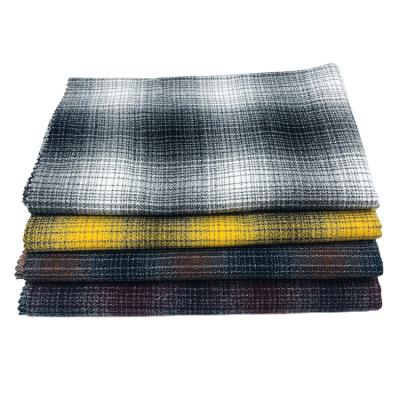 China Brushed Sueded Flannel Cotton Plaid Fabric for sale