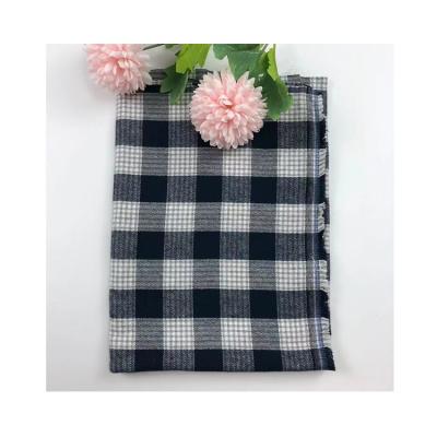 China Organic Sophisticated Tech Flannel Check Fabric Cotton Heather Yarn Dye Fabric for sale