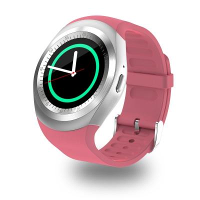 China Full Round Screen Smartwatch Support SIM TF Card Sport Bluetooth 3.0 Touch Screen Smart Watches Y1 with whatsapp faceboo for sale