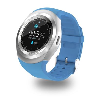 China 2017 Fashion Android Y1 smart watch bluetooth round screen new pedometer clock Support Sim Card and Memory Extend for sale