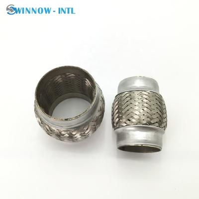 China Camry Universal Braided Stainless Steel Auto Flex Bellows And Hose Tube Exhaust Coupling for sale