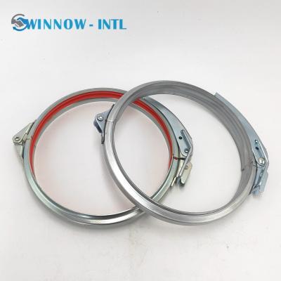 China General Industry Guaranteed Air Duct Clamp Quick Release Quality Stainless Steel Wide Lock Band With Screw for sale