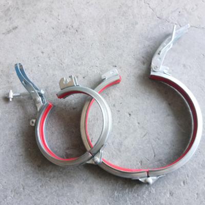 China General Industry Stainless Steel V-Band U Band Quick Release Duct Tube Pipe Air Duct Clamps Duct Clamp for sale