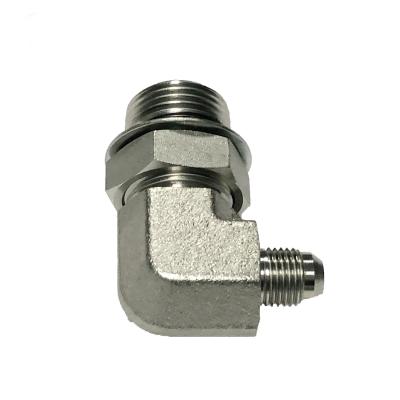 China Hydraulic Carbon Steel Stainless Steel JIC 74 Degree BSP Hose Adapter Fitting for sale