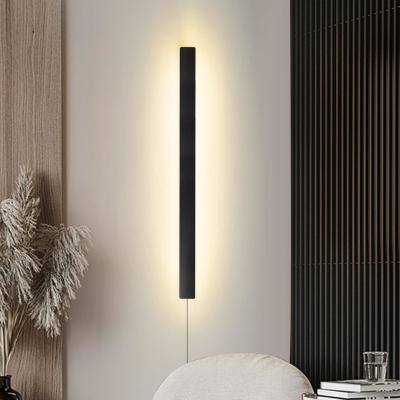 China Linear LED Exterior Wall lights Modern Plug in Wall Sconce for bedroom zu verkaufen