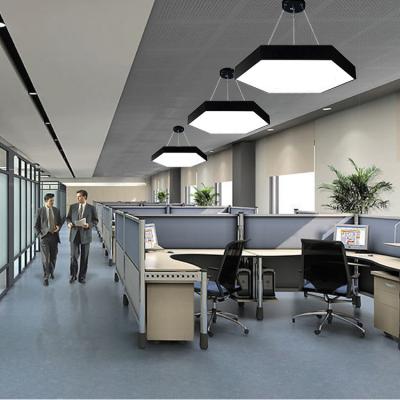 China Modern Black LED office lighting Hexagonal Lights for Retail and Commercial Environments for sale