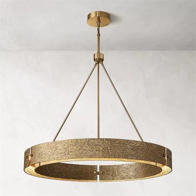 China Hotel Pendant Custom Brass Chandeliers for Center Round Wedding Lights Restaurant for sale