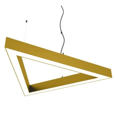 China DALI Dimmer Triangle LED Linear Pendant Luminaire Light Modern Nordic Office ceiling lights for sale