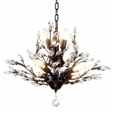 China Black Branch Chandelier for Bedroom and Dining Table Copper Branch Ceiling light for sale