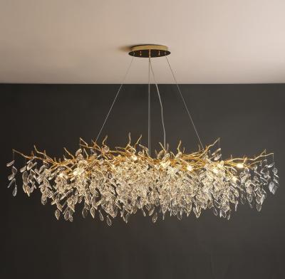 China Modern Tree Branch Crystal Chandelier Lighting with 3500K Warm White Color Temperature for sale