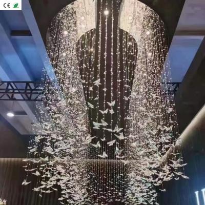 Κίνα Customized Modern Nordic Crystal Chandelier Warm White LED Hotel Lighting προς πώληση