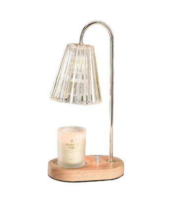 中国 Aroma Lamps Mood Light Glass Crystal Wood Indoor Lighting Lights Solid Candle Warmer Lamp Wax Melting 110V/220V 販売のため